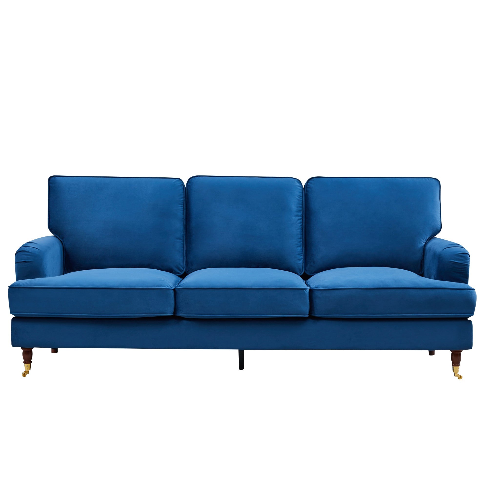 Olivia 3 Seater Sofa in Royal Blue Velvet by Harry Christian Home