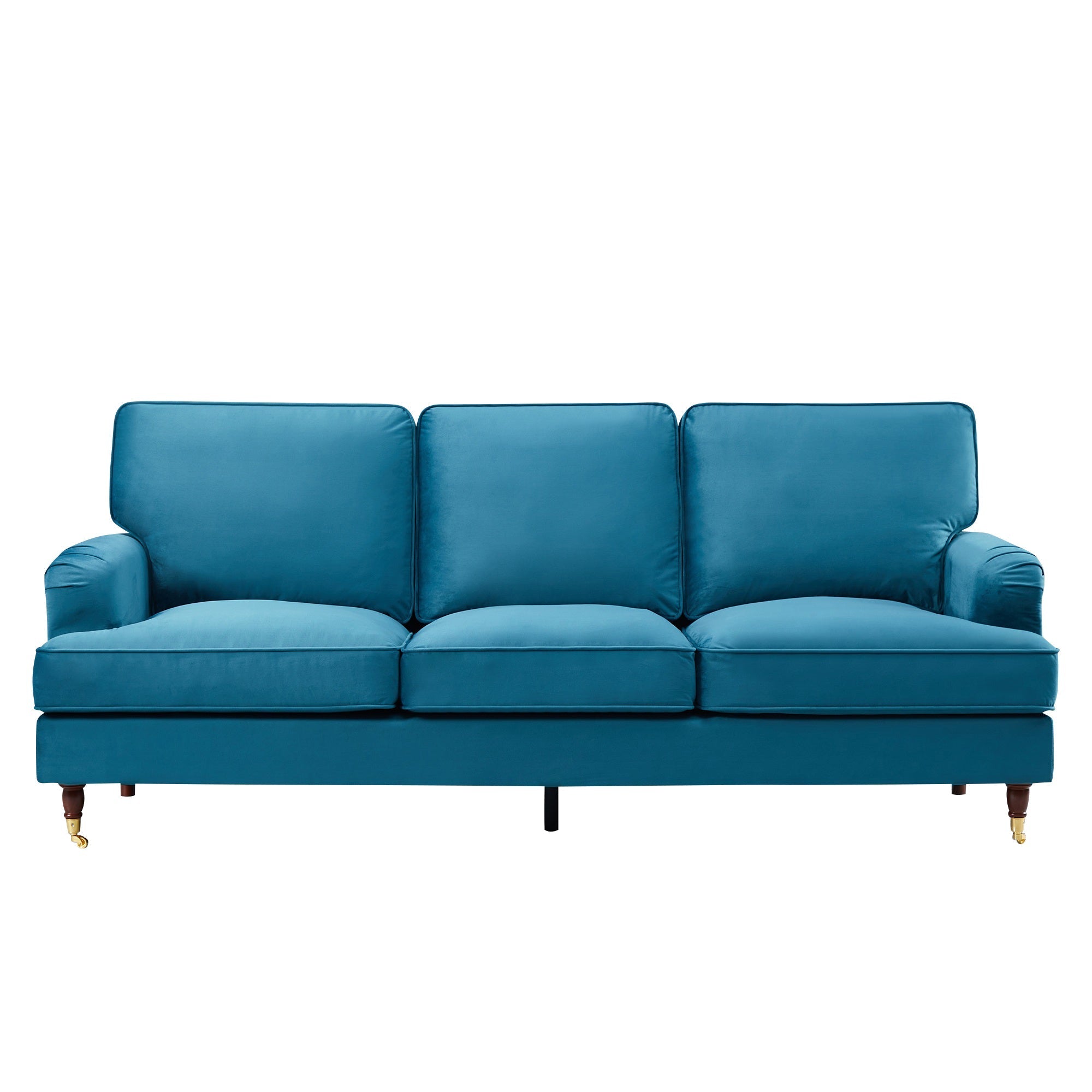 Olivia 3 Seater Sofa in Teal Velvet by Harry Christian Home