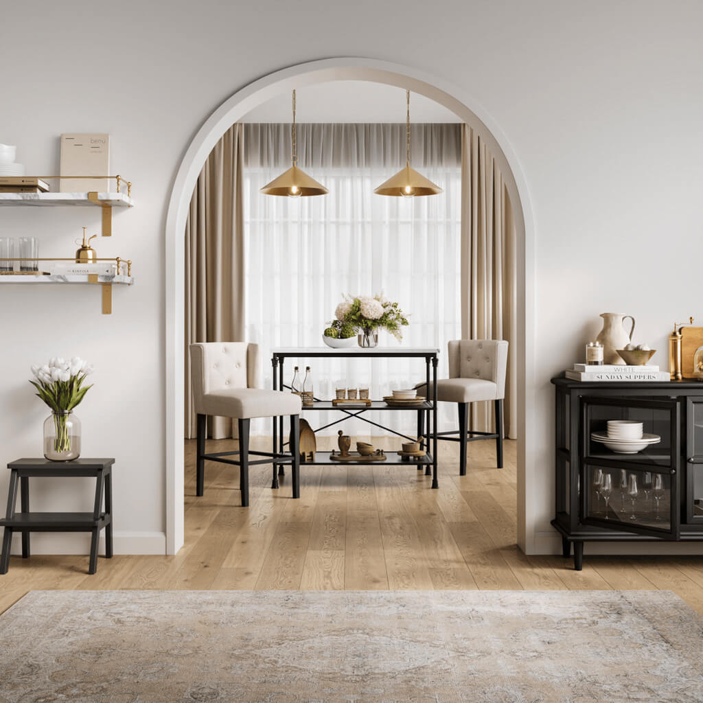 Harry Christian Home Winged Counter Chair In Stone