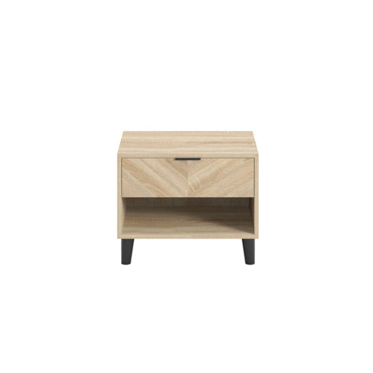 Harry Christian Home Chevron Bedside Cabinet