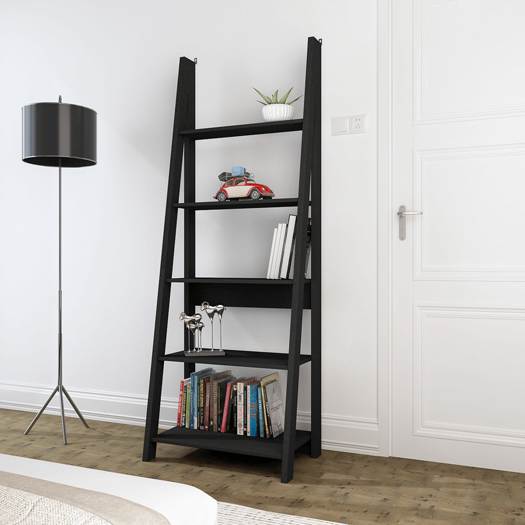 Harry Christian Home Essential Black Ladder Bookcase