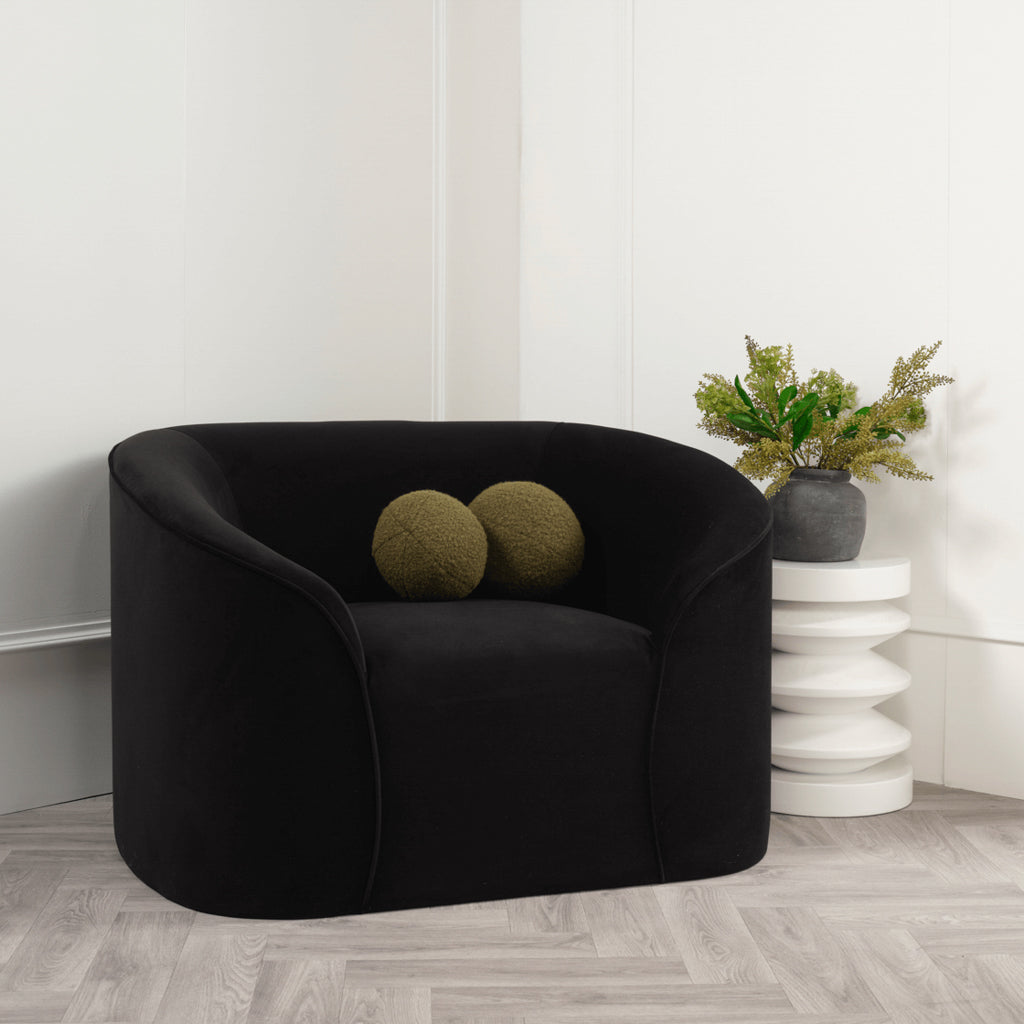 Harry Christian Home Lunar Black Statement Chair