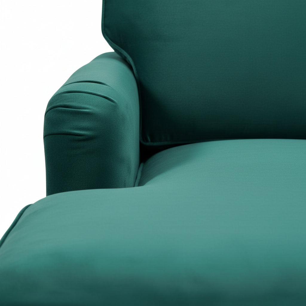 Olivia Forest Green Universal L Shape Corner Sofa by Harry Christian Home