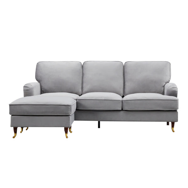 Olivia Grey Universal L Shape Corner Sofa by Harry Christian Home