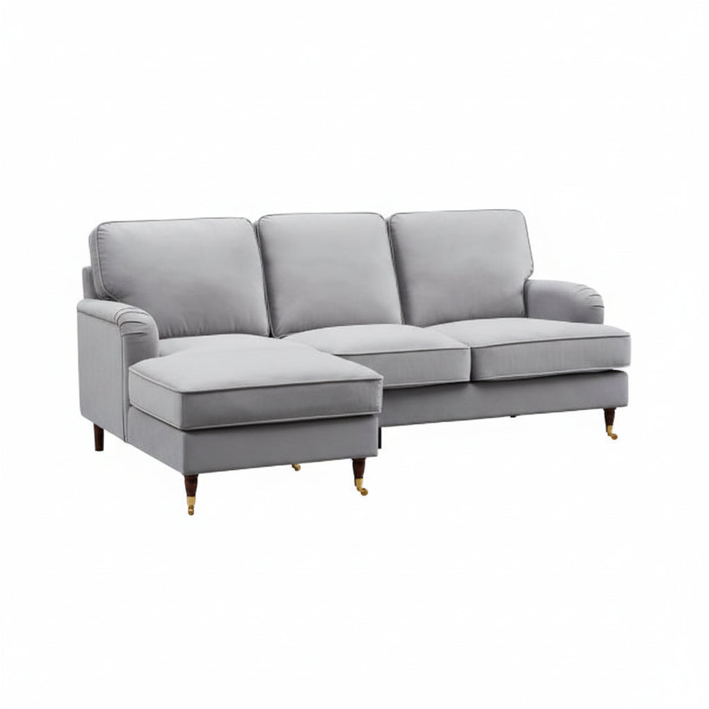 Olivia Grey Universal L Shape Corner Sofa by Harry Christian Home