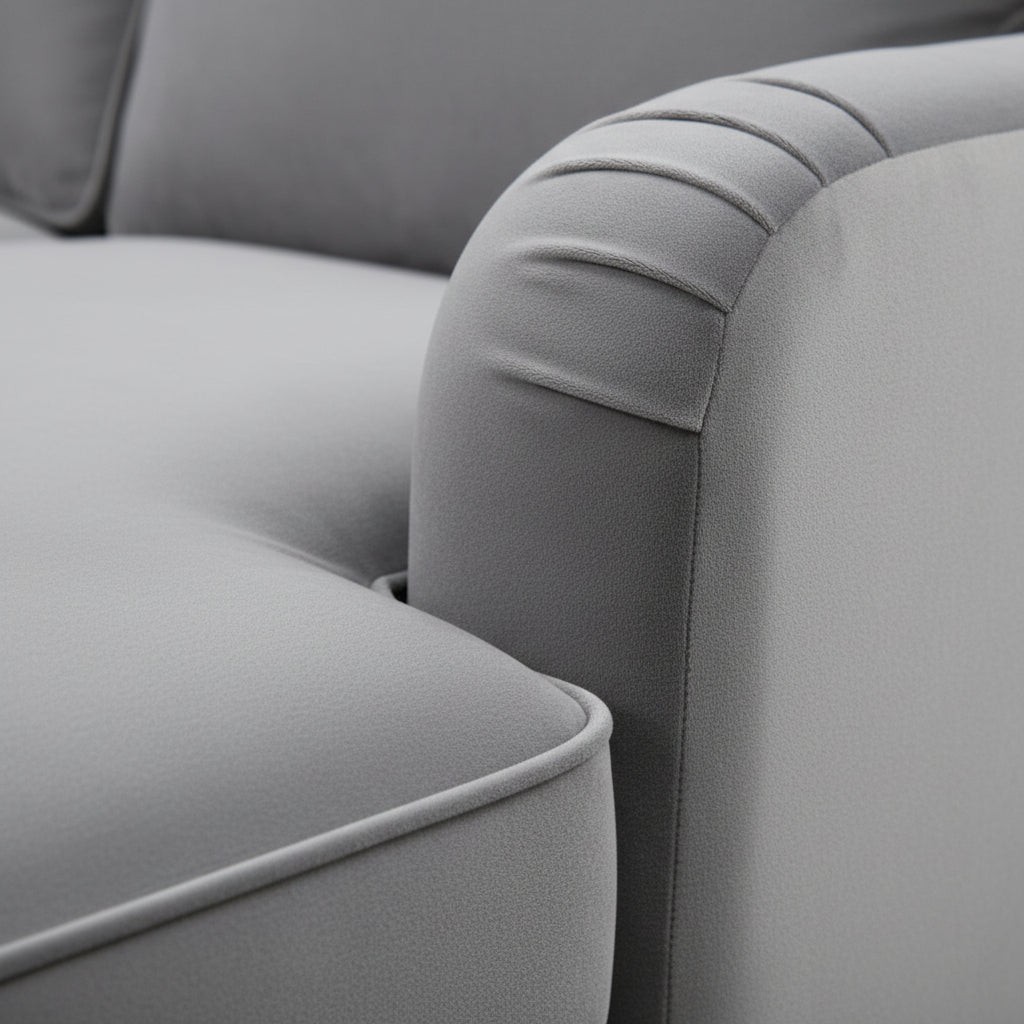 Olivia Grey Universal L Shape Corner Sofa by Harry Christian Home