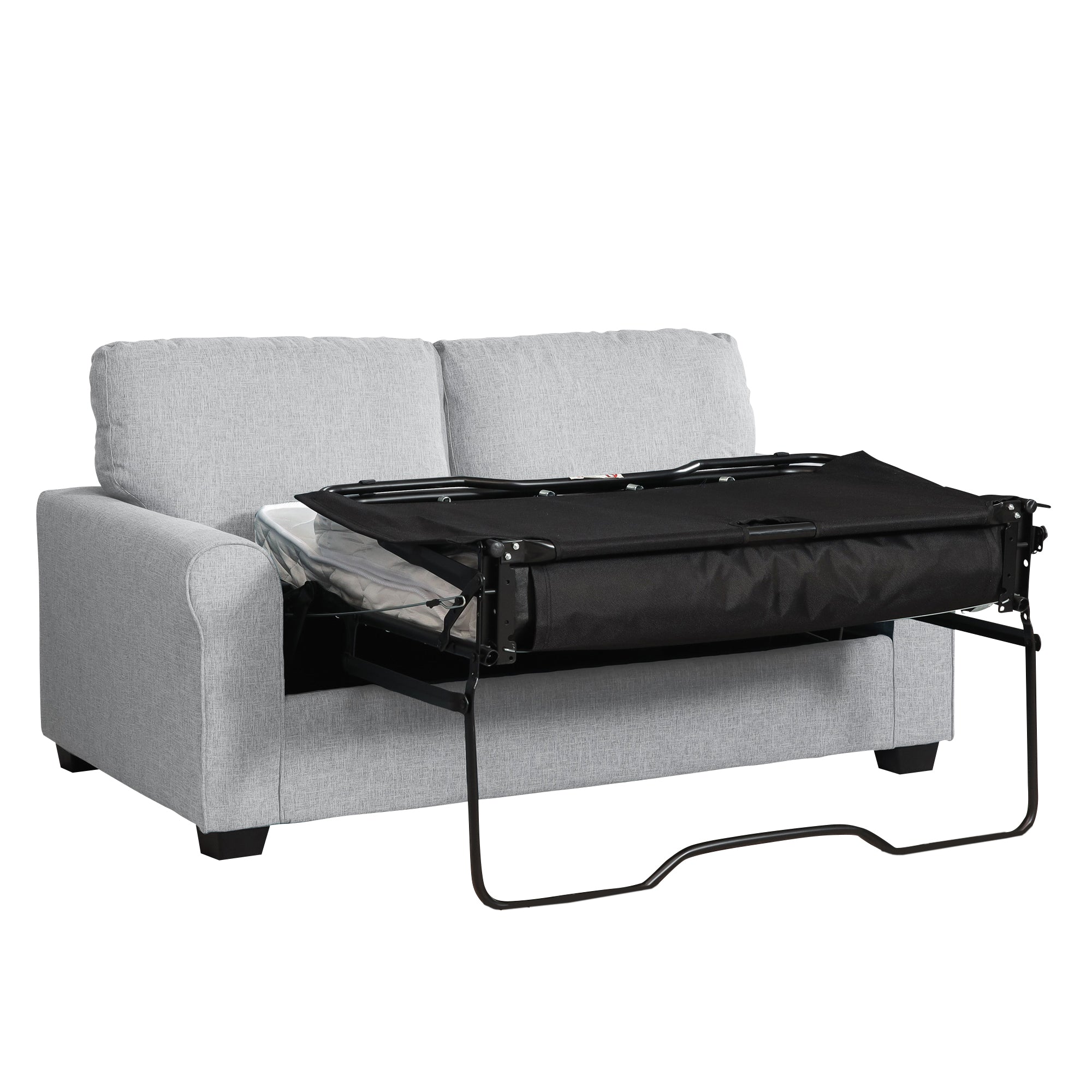 Grey Fabric 2 Seater Sofabed
