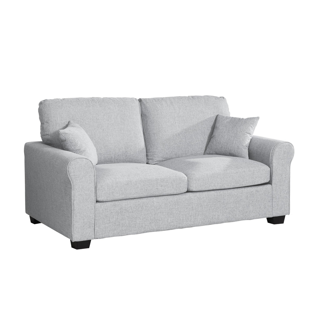 Grey Fabric 2 Seater Sofabed