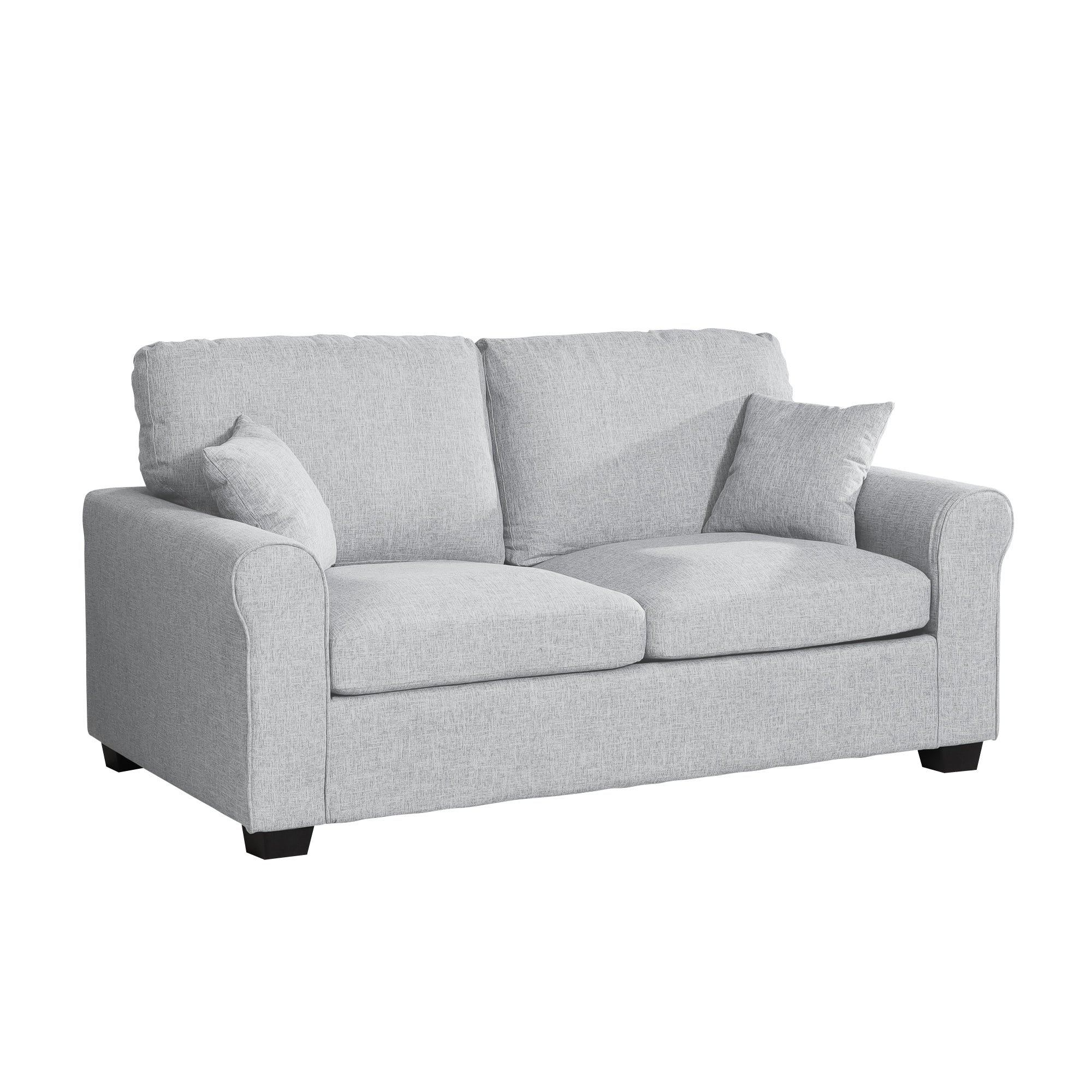 Grey Fabric 2 Seater Sofabed