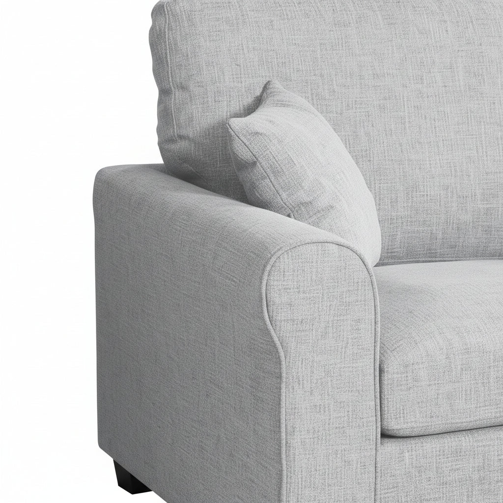 Grey Fabric 2 Seater Sofabed