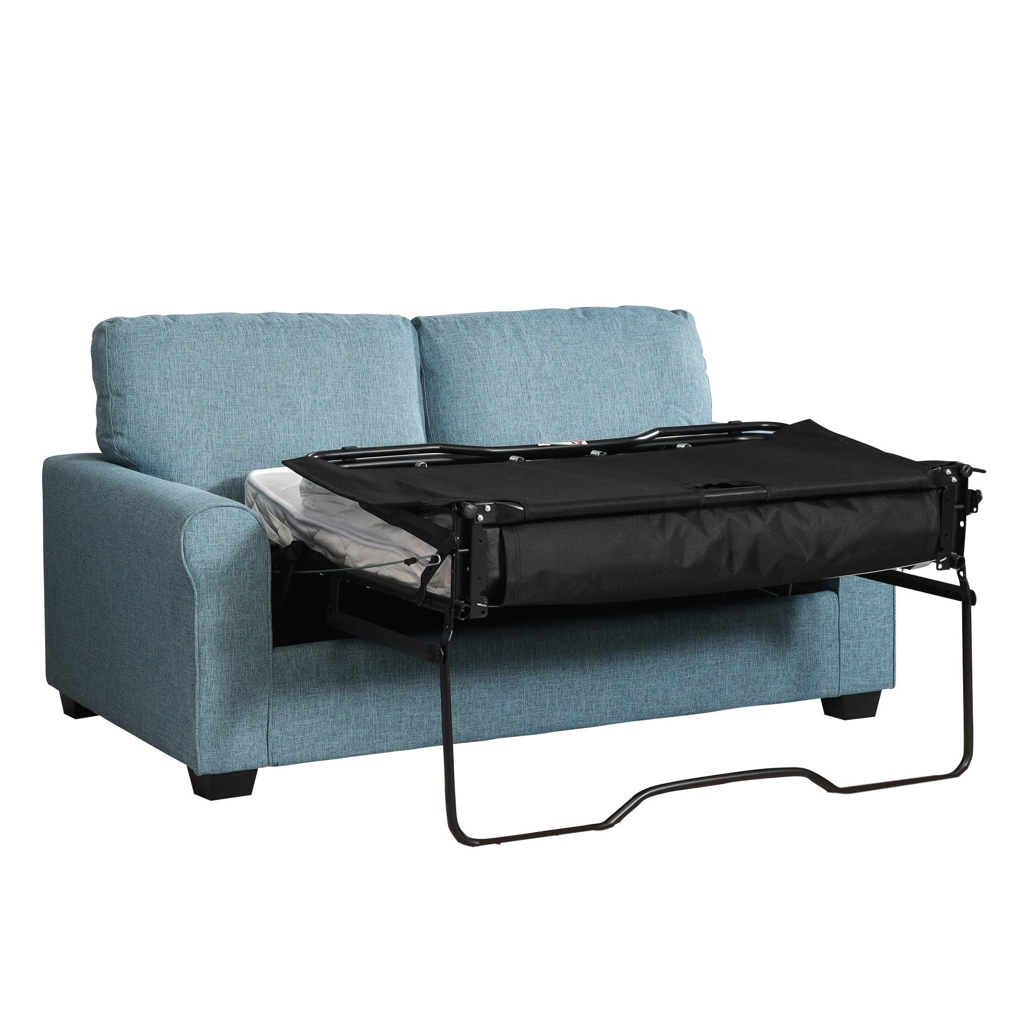 Teal Fabric 2 Seater Sofabed