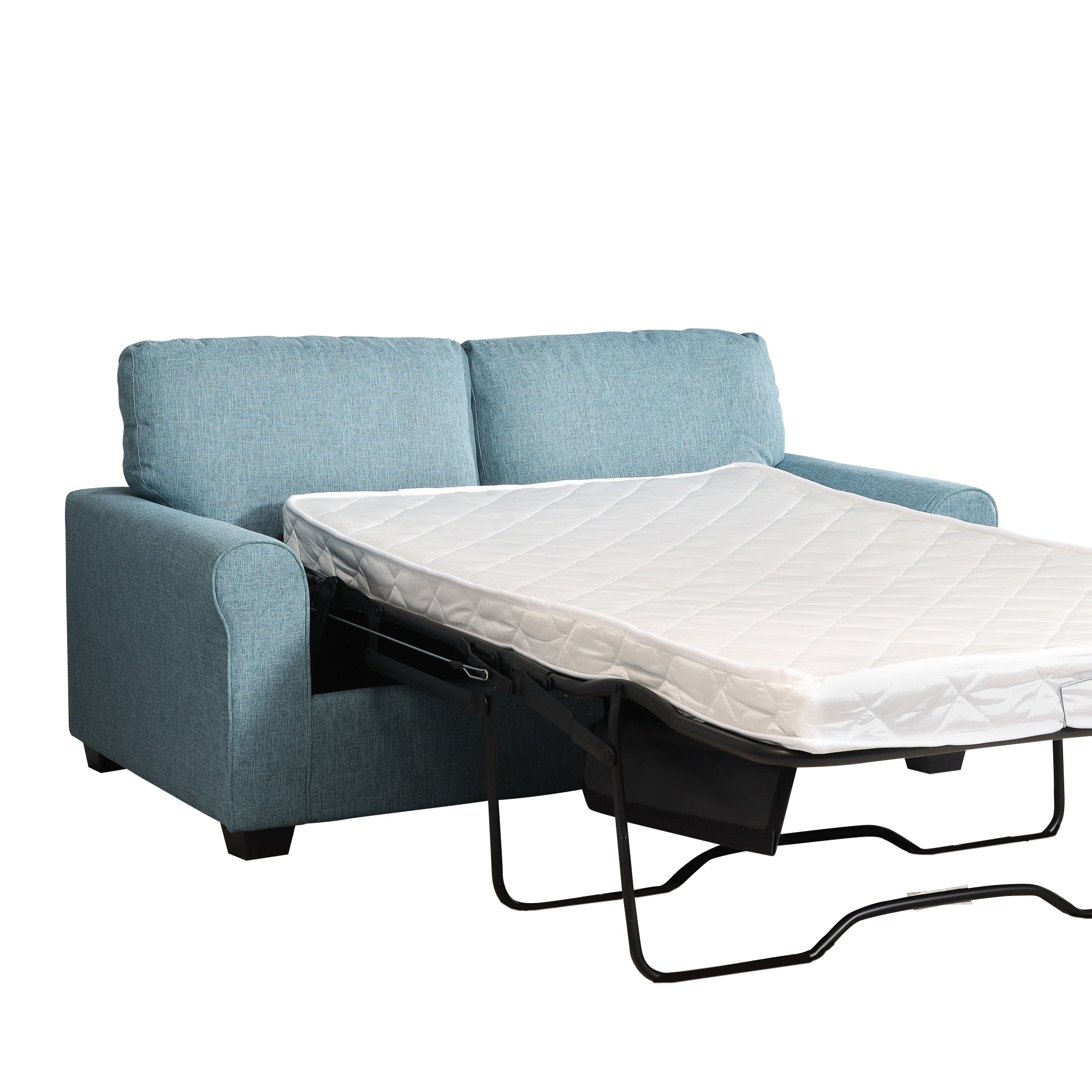 Teal Fabric 2 Seater Sofabed