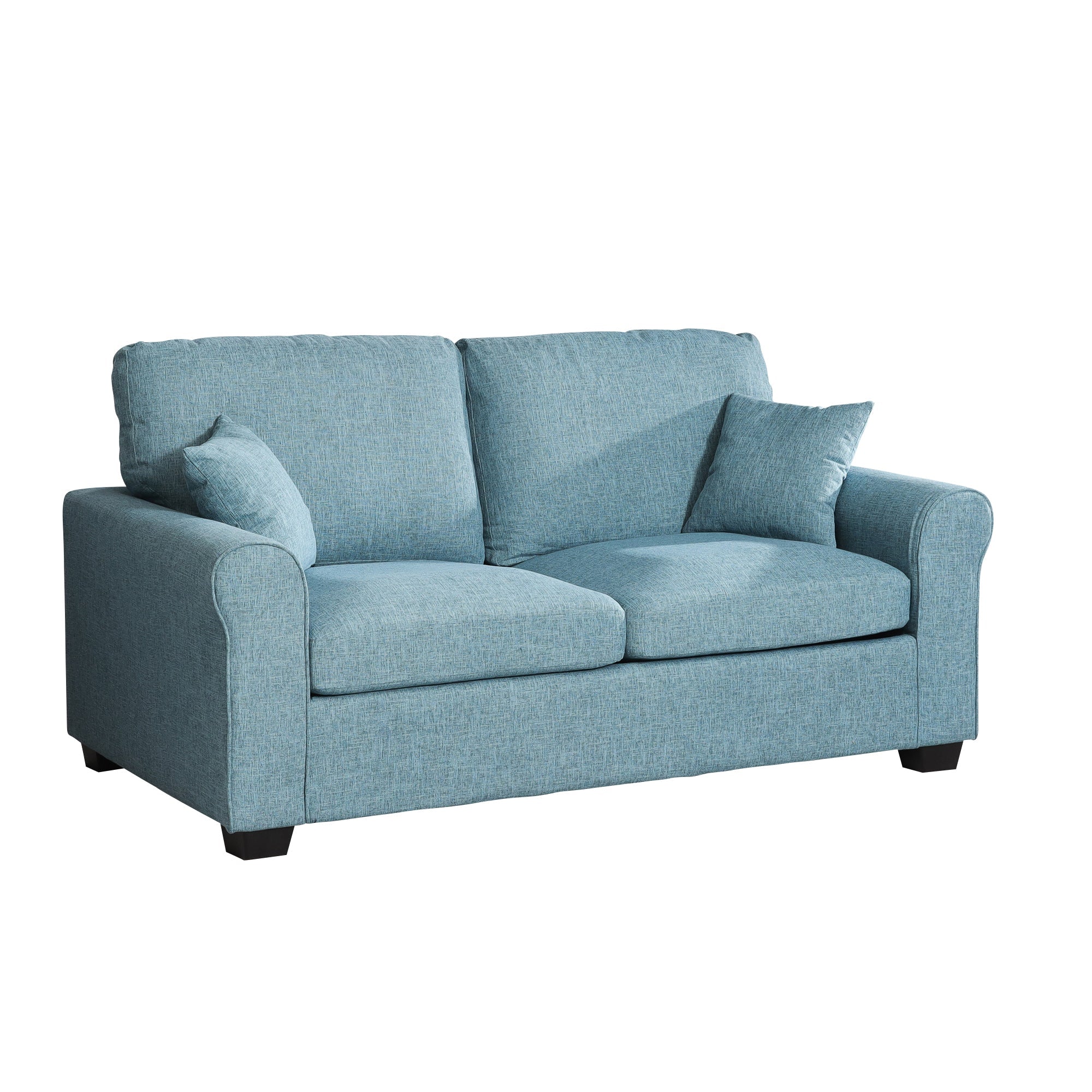 Teal Fabric 2 Seater Sofabed